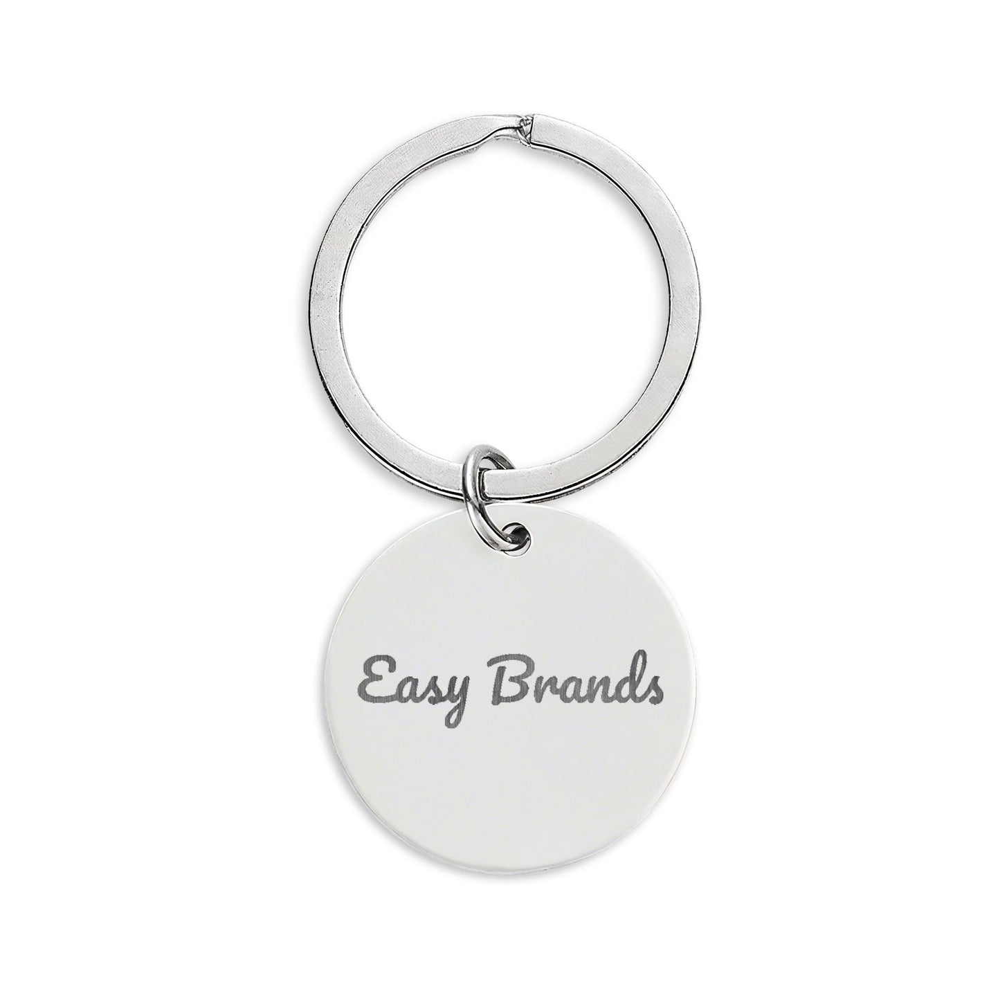 Stainless Steel Round Keychain (Engraving)