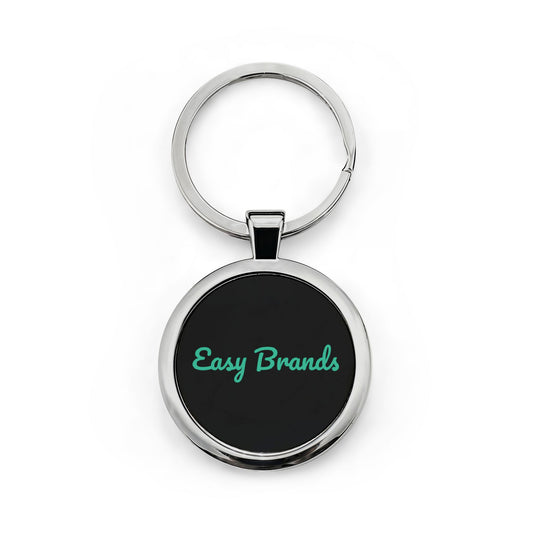 Round Stainless Steel Keychain