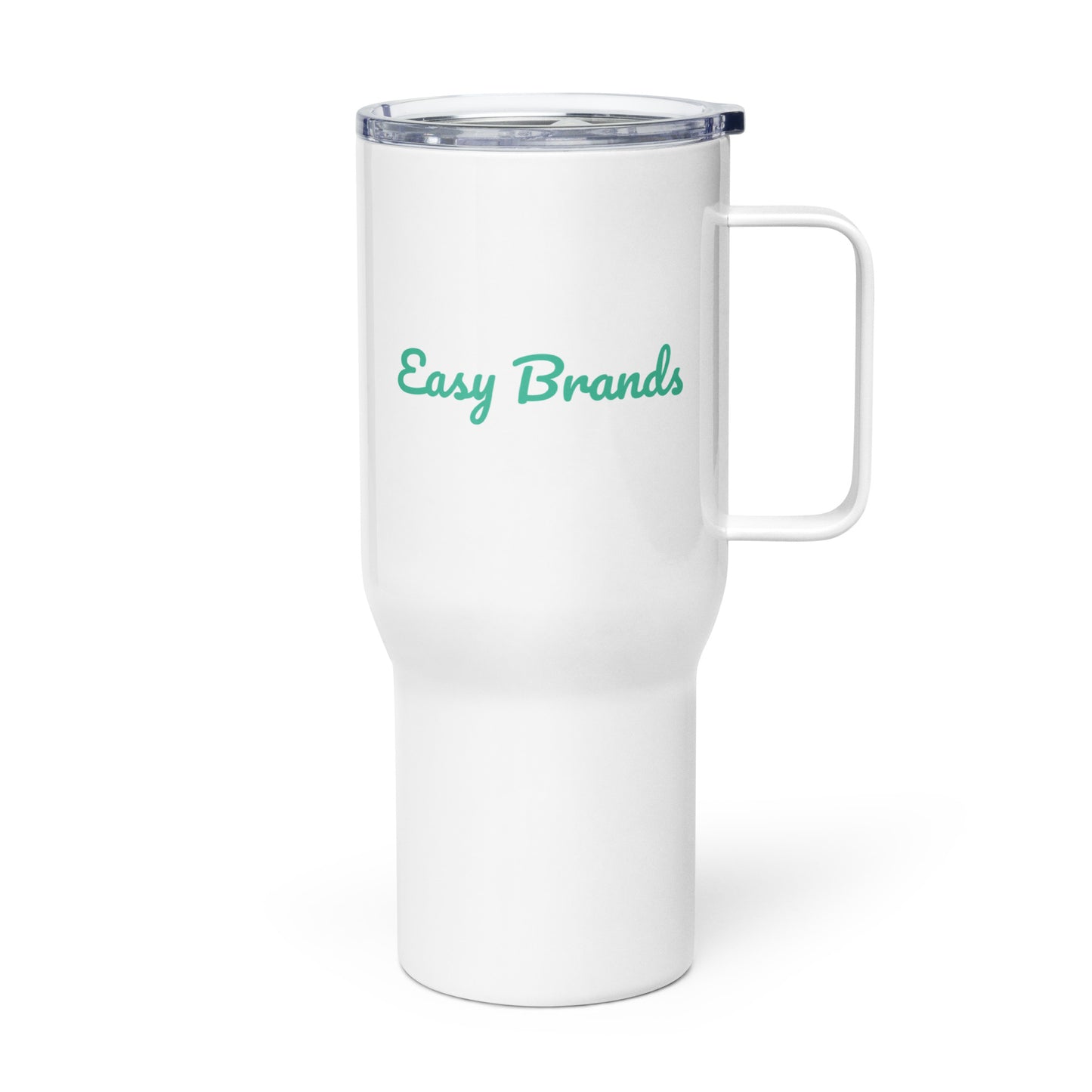 Travel mug with a handle