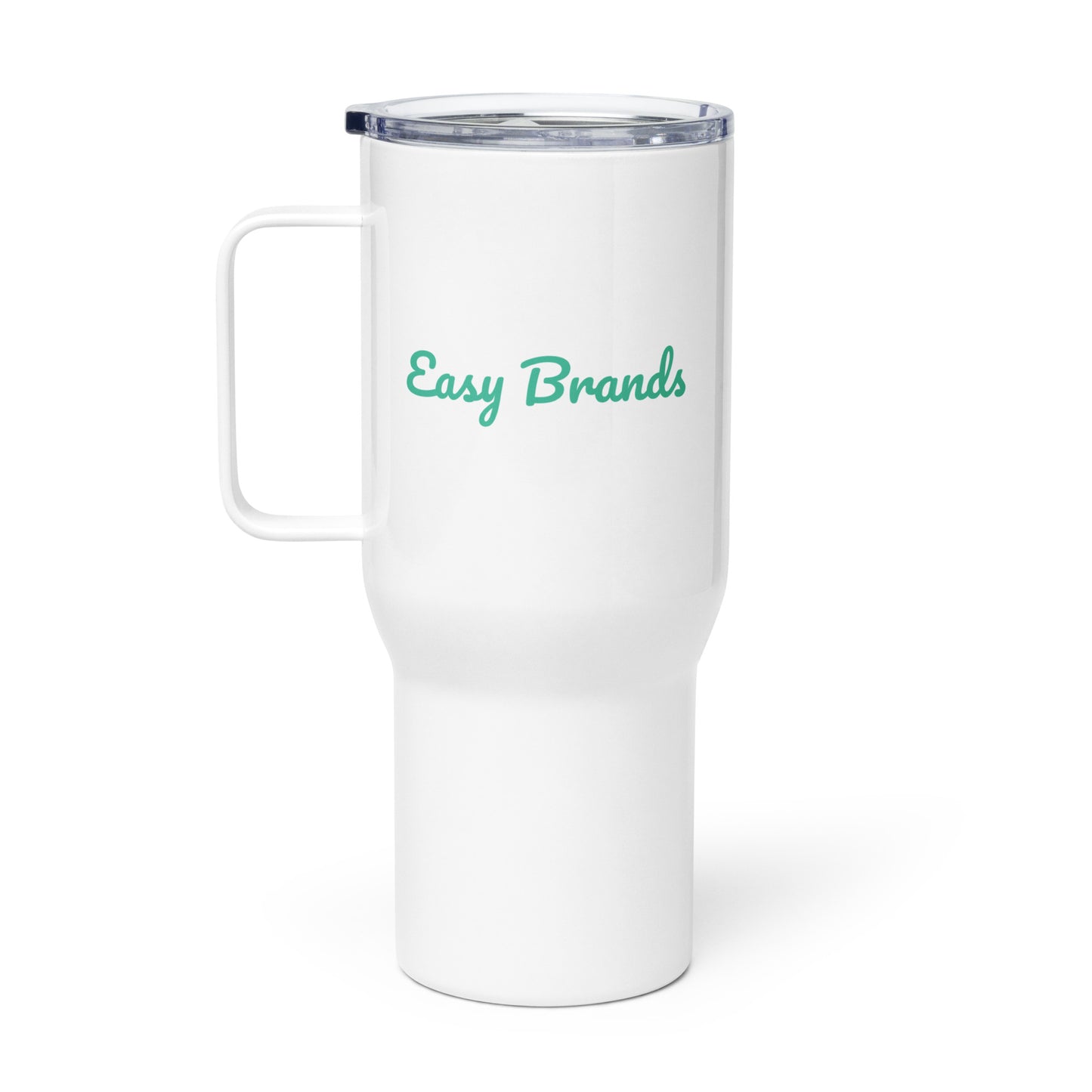 Travel mug with a handle